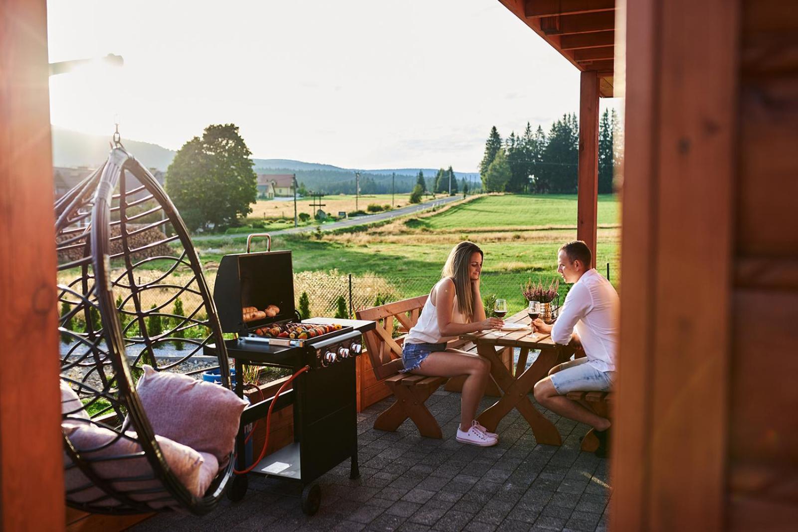 Osada Orlica Klimatyczne Domki Z Widokiem Na Gory I Termalnym Spa Sauna Jacuzzi 4 Km Od Zieleniec Ski Arena Lasowka Zewnętrze zdjęcie